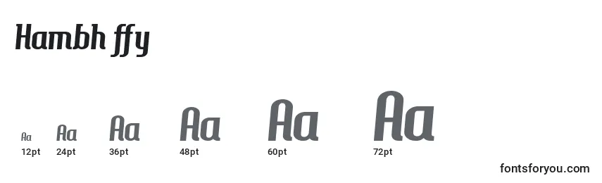 Hambh ffy Font Sizes