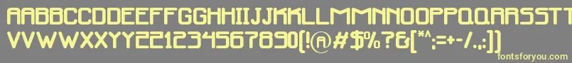 Infmedia Font – Yellow Fonts on Gray Background