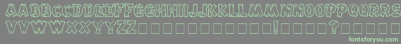 Drift ffy Font – Green Fonts on Gray Background