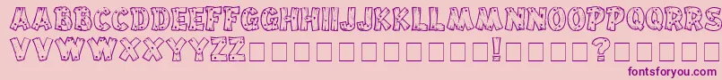 Drift ffy Font – Purple Fonts on Pink Background