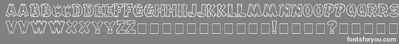 Drift ffy Font – White Fonts on Gray Background