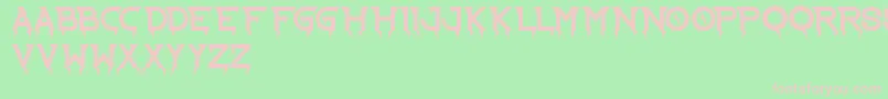 RideTheLightning Font – Pink Fonts on Green Background