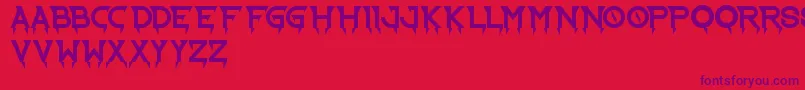 RideTheLightning Font – Purple Fonts on Red Background