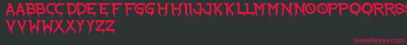 RideTheLightning Font – Red Fonts on Black Background