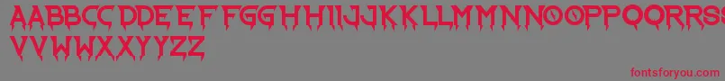 RideTheLightning Font – Red Fonts on Gray Background