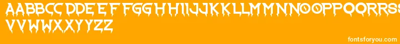 RideTheLightning Font – White Fonts on Orange Background