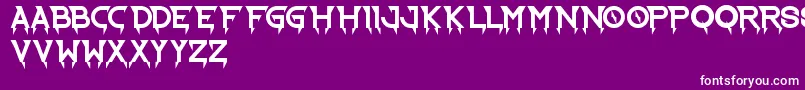 RideTheLightning Font – White Fonts on Purple Background