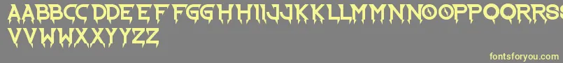 RideTheLightning Font – Yellow Fonts on Gray Background