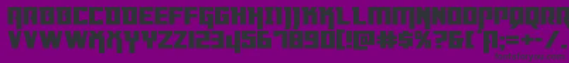 Dangerflightexppand Font – Black Fonts on Purple Background