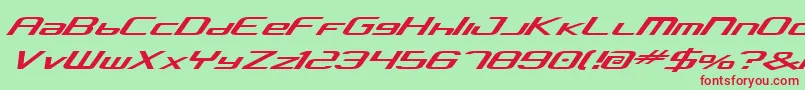 ConcielianAlpha Font – Red Fonts on Green Background