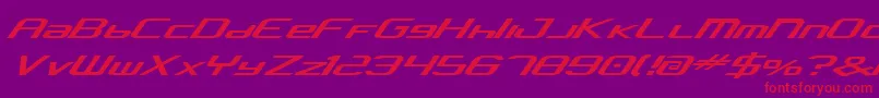 ConcielianAlpha Font – Red Fonts on Purple Background