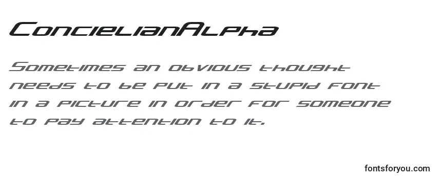 ConcielianAlpha Font
