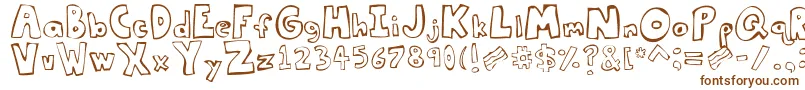 Tastethebacon Font – Brown Fonts on White Background