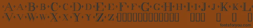 Decadnce Font – Black Fonts on Brown Background