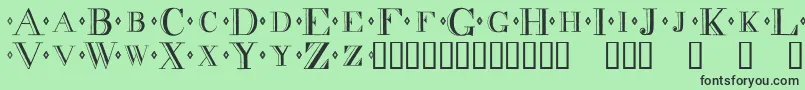 Decadnce Font – Black Fonts on Green Background