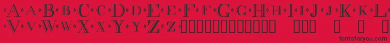 fuente Decadnce – Fuentes Negras Sobre Fondo Rojo