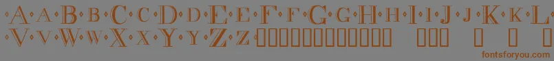 Decadnce Font – Brown Fonts on Gray Background