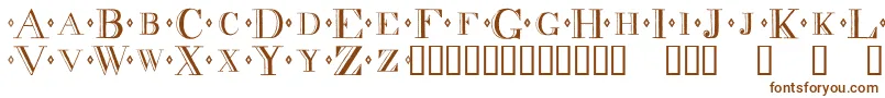Decadnce-fontti – ruskeat fontit valkoisella taustalla