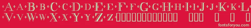 Decadnce Font – Green Fonts on Red Background
