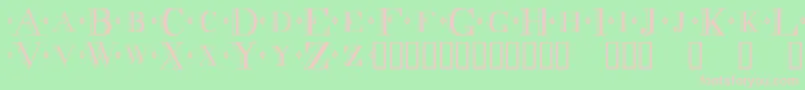 Decadnce Font – Pink Fonts on Green Background