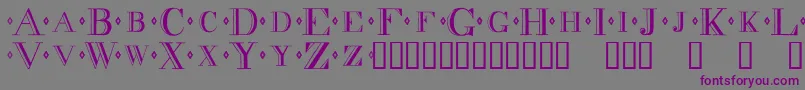 Decadnce-fontti – violetit fontit harmaalla taustalla