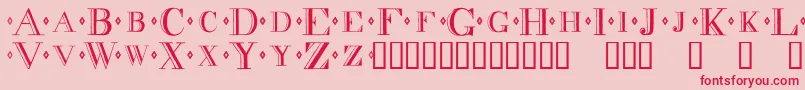 fuente Decadnce – Fuentes Rojas Sobre Fondo Rosa