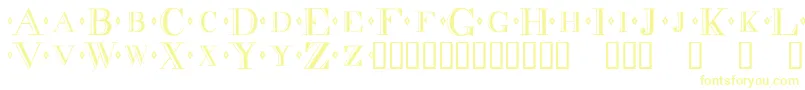 Шрифт Decadnce – жёлтые шрифты