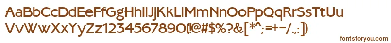 Ambassador Font – Brown Fonts on White Background