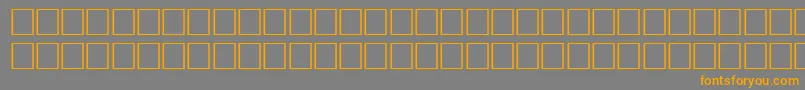 Шрифт SildoulosipaRegular – оранжевые шрифты на сером фоне