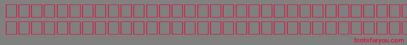 SildoulosipaRegular Font – Red Fonts on Gray Background