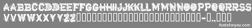 CfarmageddonRegular Font – White Fonts on Gray Background