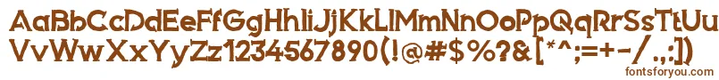 Шрифт Armed – коричневые шрифты на белом фоне