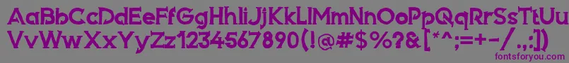 Armed Font – Purple Fonts on Gray Background