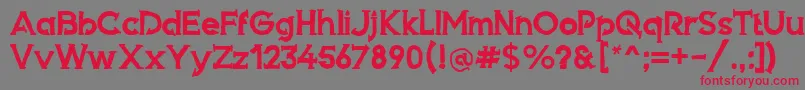 Armed Font – Red Fonts on Gray Background