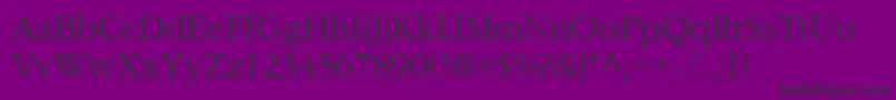 IgaramondRegular Font – Black Fonts on Purple Background