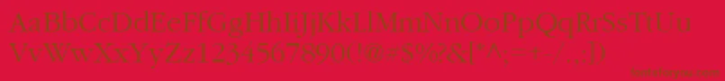 IgaramondRegular Font – Brown Fonts on Red Background