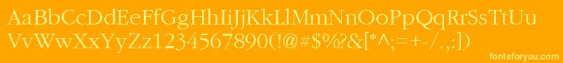 More about IgaramondRegular Font IgaramondRegular Font – Yellow Fonts on Orange Background