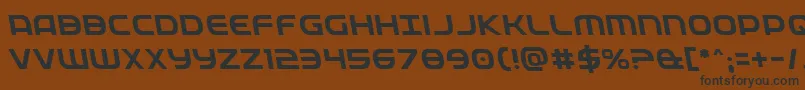 Fedserviceleft Font – Black Fonts on Brown Background