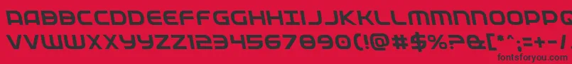 Fedserviceleft Font – Black Fonts on Red Background