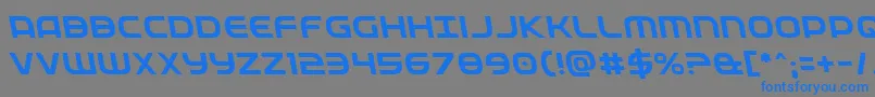 Fedserviceleft Font – Blue Fonts on Gray Background