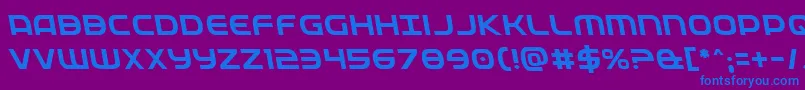 Fedserviceleft Font – Blue Fonts on Purple Background