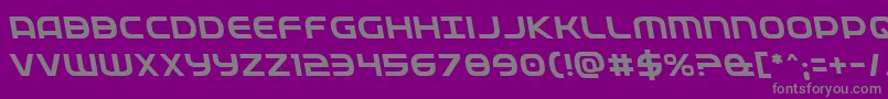 フォントFedserviceleft – 紫の背景に灰色の文字