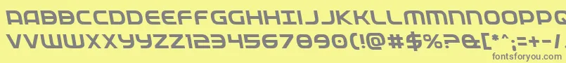 Fedserviceleft Font – Gray Fonts on Yellow Background