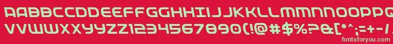 Fedserviceleft Font – Green Fonts on Red Background