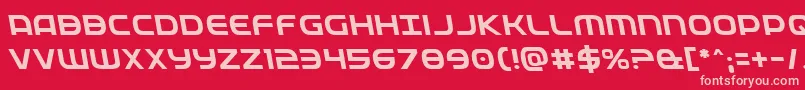 Fedserviceleft Font – Pink Fonts on Red Background