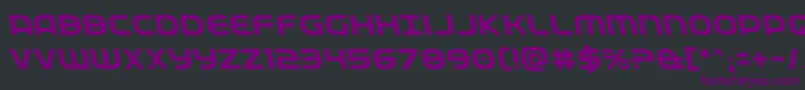 Fedserviceleft Font – Purple Fonts on Black Background