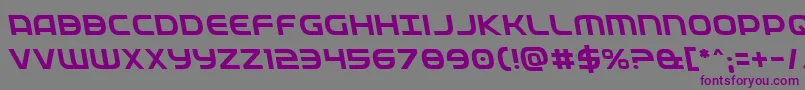 Fedserviceleft Font – Purple Fonts on Gray Background