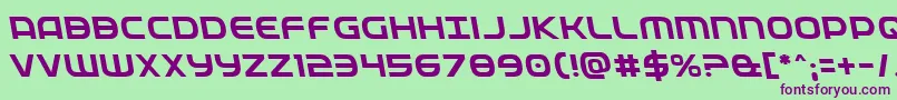 Fedserviceleft Font – Purple Fonts on Green Background