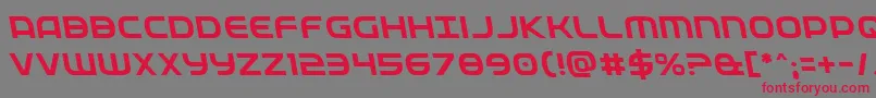 Fedserviceleft Font – Red Fonts on Gray Background