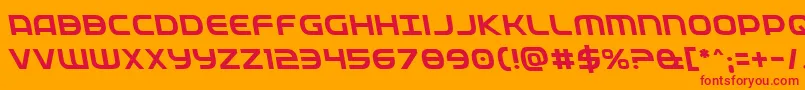 Fedserviceleft Font – Red Fonts on Orange Background